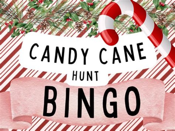 Cute Christmas insta-party: Throw a candy cane hunt!
